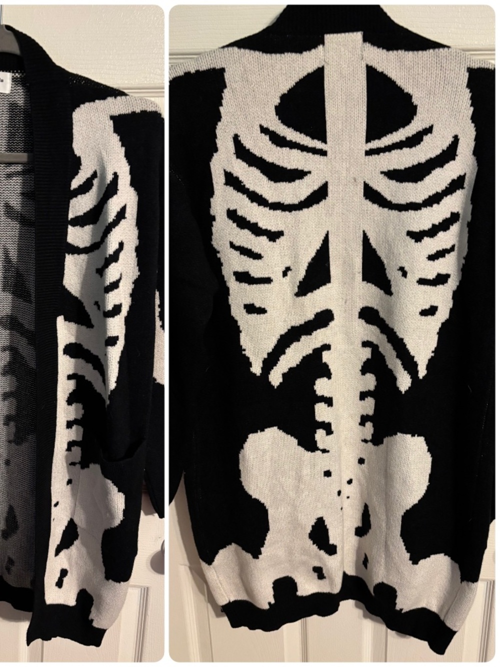 Unique Vintage Skelton sweater- one size